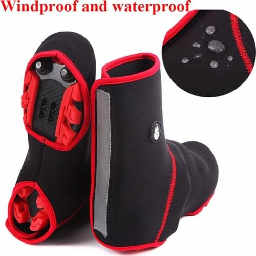 Waterproof cycling shoes cover High to help warm shoes Windproof waterproof shoe lock cubre 1 Pair of Shoes Cove