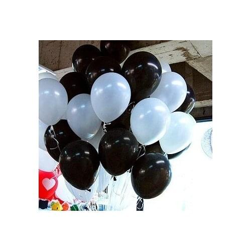 10inch white black lightproof colorful Latex Balloons for Birthday Wedding Party Decoration