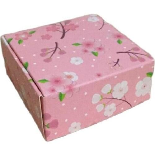 100pcs/lot 65*65*30mm 75*75*30mm 85*85*35mm Pink Empty Elegant Packing Box for CC Cream Case, Soap Paper Box, Lip Packing Box