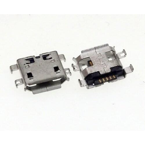 100pcs MICRO 5p sinking plating 0.8 4 fix feet MK5P USB Female Socket connector