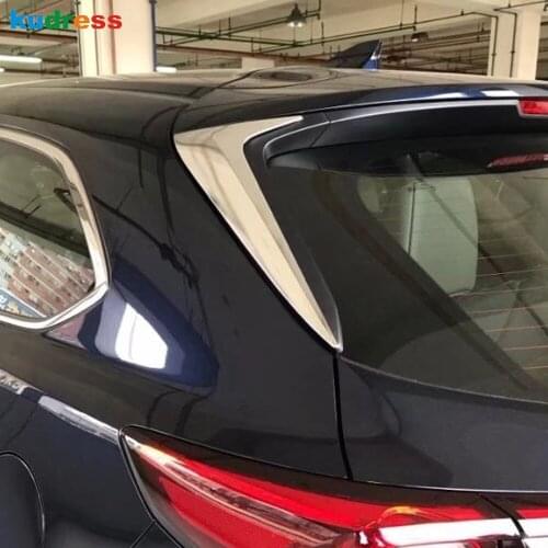 For Mazda CX9 CX-9 2016-2019 CX8 CX-8 2017-2019 ABS Chrome Rear Window Side Spoiler Wing Car-styling Auto Accessories
