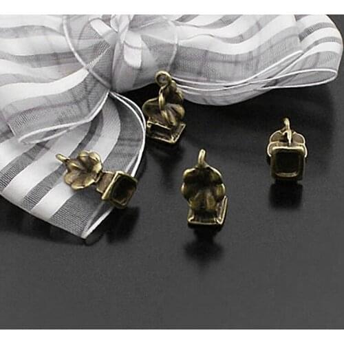 22277)20PCS 14x9MM Antique Bronze Zinc Alloy Gramophone Charms Pendants Jewelry Making Supplies Diy Findings Accessories