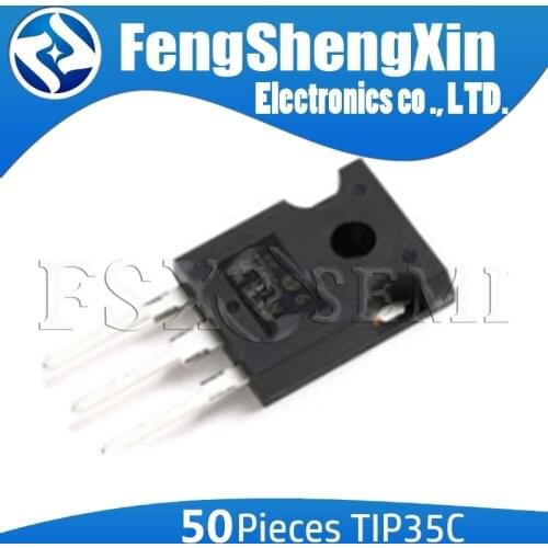 50pcs/lot TIP35C TIP35 TO-247 Silicon PNP Power Transistor TO-3PF