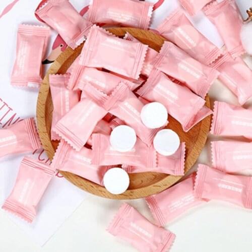 50 pieces of makeup cleansing and face wash towels disposable mini compressed wet wipes portable travel magic towel pure cotton