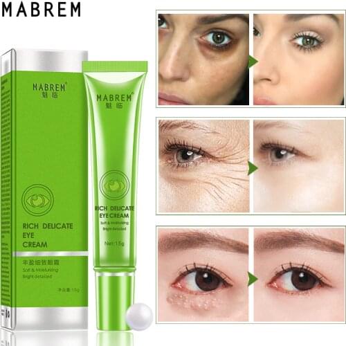 MABREM Rich And Delicate Eye Cream Anti-Wrinkle anti-aging Peptide Collagen Repair Remover Dark Circles Fat granule Moisturizing