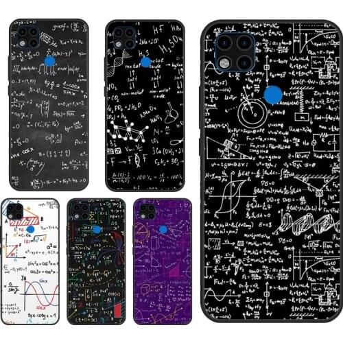 Physics Science Maths Formula Case For Xiaomi Redmi Note 7 8 9 10 Pro Note 9S 8T Cover Fundas For Redmi 9T 9A 8A K40 9C
