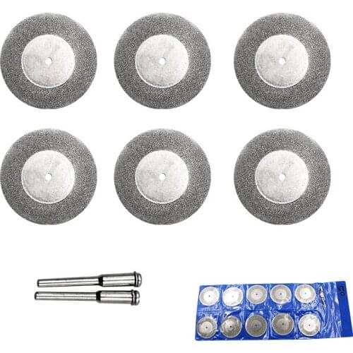 50mm 10pcs/lot Dremel Accessories Diamond Grinding Wheel Saw Circular Cutting Disc Dremel Rotary Tool Diamond Discs