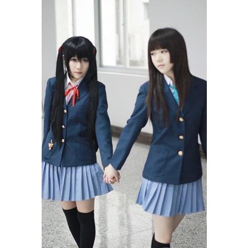 K-On! Yui Hirasawa Mio Akiyama Tsumugi Kotobuki Ritsu Tainaka Azusa Nakano Cosplay Costume