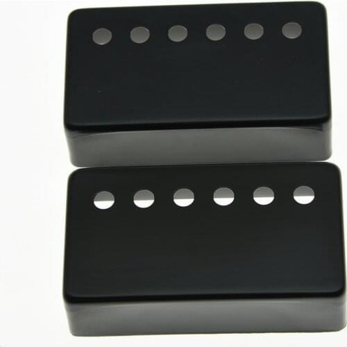 KAISH 2x Black LP Humbucker Guitar Pickup Covers 50mm Neck/52mm Bridge fits LP