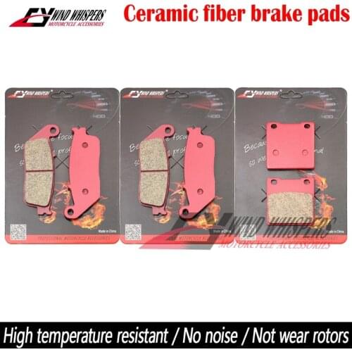 Motorcycle Ceramic Front Rear Brake Pads For Suzuki GSX400 GSX 400 GK79A 94-96 GSF600 GSF 600 Bandit 95-99 RF600 GN76A 93-97