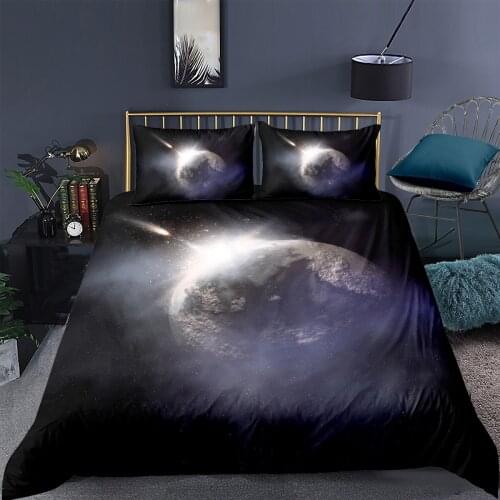 3D Duvet Cover Sets Bedding Sets Bedding Bag Pillow Shams 180*220 200*225 228*228 260*230 Space Star Custom Design Bed Linens