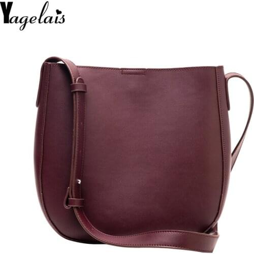 Fashion Hasp Crossbody Bag For Women Shoulder Bag Designer Women Bags PU Leather Bag Bucket Handbag