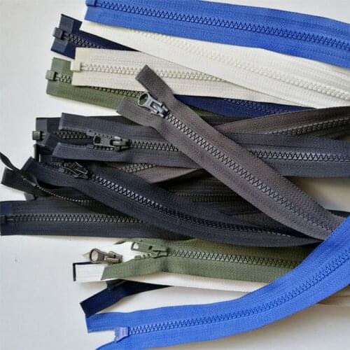 10pcs/lot YKK RESIN ZIPPER 64 to 72.5cm Black Green Grey Red Open End FOR Coat Jacket SEWING ACCESSORIES DIY Apparel Fabric