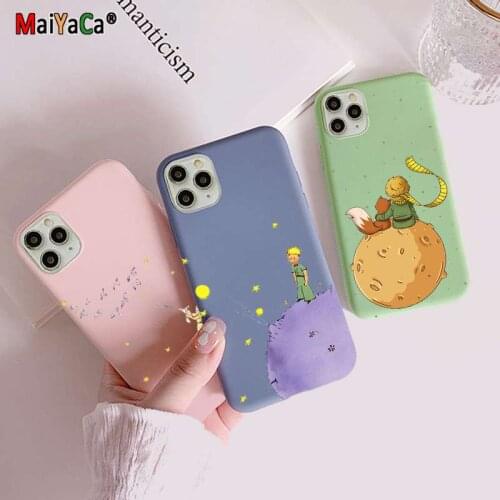 MaiYaCa Cartoon The Little Prince The earth space Soft Silicone phone Case for iPhone 11 12 Pro Max XS XR 8 7 6 6s Plus Cover