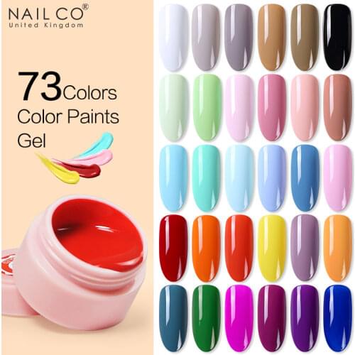 NAILCO 5ml DIY Painting gel nail polish nail art design Solid nails color semi permanent All for manicure Hybrid UV LED