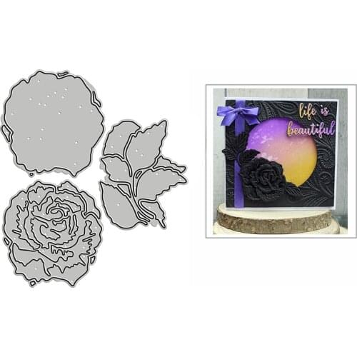 New Layered Rose Flower Craft Embossing Mold 2021 Metal Cutting Dies for DIY Decorative Scrapbooking Album Card Making No Stamps