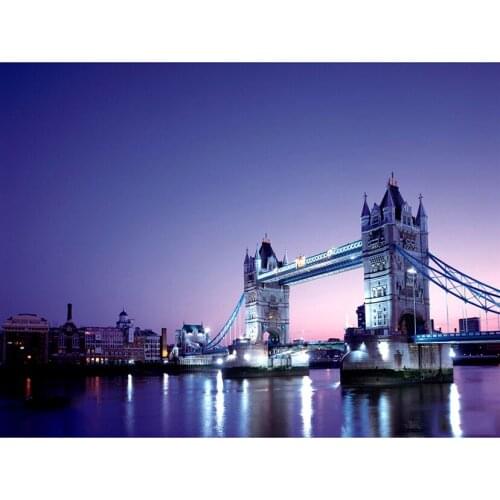 New Full Square/round Diamond Painting London Tower bridge 5D DIY Diamond Embroidery Mosaic Landscape Art Kits Home Decoration