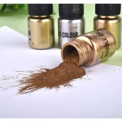 Metallic Resin Pigments Shimmer Gold Silver Color Pearlescent Colorant Pearl Pigment Dye For UV Resin Epoxy Jewelry Making