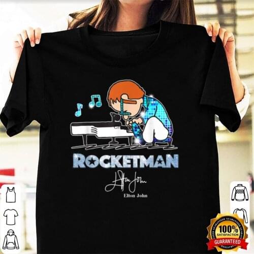 Elton John Shirts Elton John Playing Piano Signature ShirtGraphic Tee Vintage Shirt Christmas Gift DD022