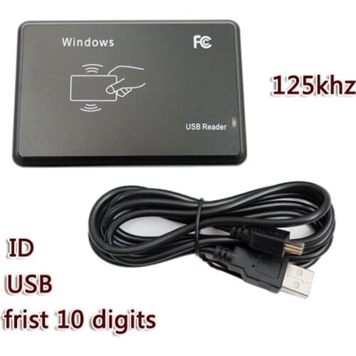 125Khz RFID Reader EM4100 USB Proximity Sensor Smart Card Reader no drive issuing device EM ID USB RFID IC RFID Card Reader