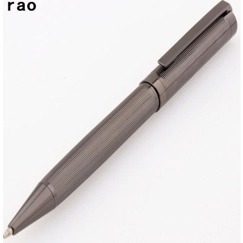 High quality 155 Gray Metal Business office Medium Nib Ballpoint Pen New school students Stationery supplies