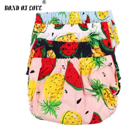 Newborn Shorts Infant Baby Bloomers Panties Baby Girls Cute Diaper Infant Toddle Bloomers PP Fruit Pattern Fashion Shorts