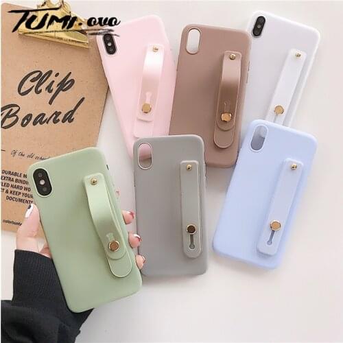 Wrist Strap Hand Band silicone Candy Color case for Huawei P20 P30 P40 Pro Nova 4 4i 4 5 5i 5Z 6 SE Y5 Y6 Prime 2019 Y7 Y9 Cover