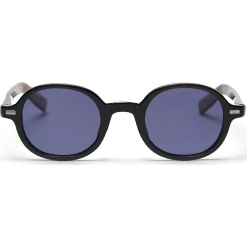 Retro oval sunglasses men polarized uv400 korean style tr90 glasses female acetate high quality 2021 spring accessories