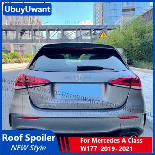 For 2019 - 2021 Mercedes Benz A Class W177 Hatchback Spoiler A180 A160 A200 A220 A250 A45 Rear Roof Spoiler Lip Wing Decoration