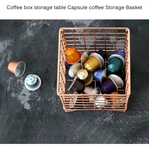 Universal Nespresso Coffee Capsule Storage Basket Vintage Coffee Pod Storage Box Black For Cafe, Restaurant, Tea Room