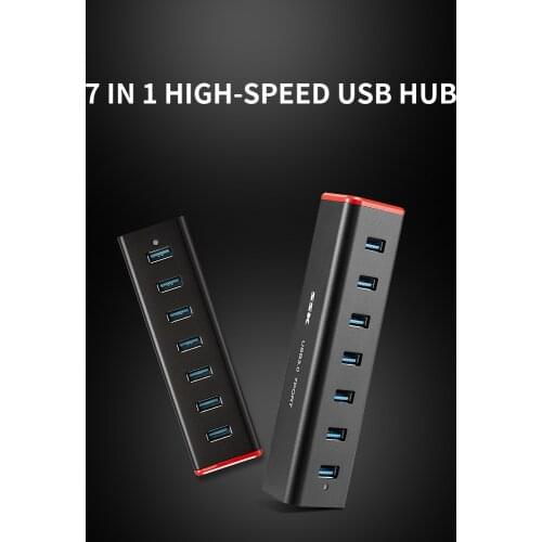 SSK USB 3.0 Hub 7 Ports USB Hub with Micro USB 3.0 TypeB Power Interface for Phone USB Computer US plug Pendrive