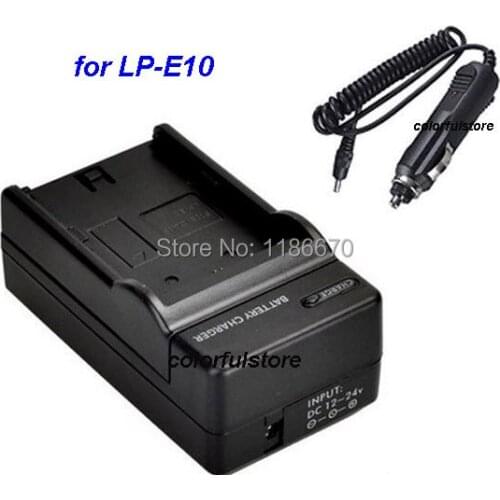 Pr LP-E10 LPE10 Battery Charger AC Power Adapter Plug for Canon EOS 1100D 1200D Digital SLR Camera Battery Hand Grip+Car Charger