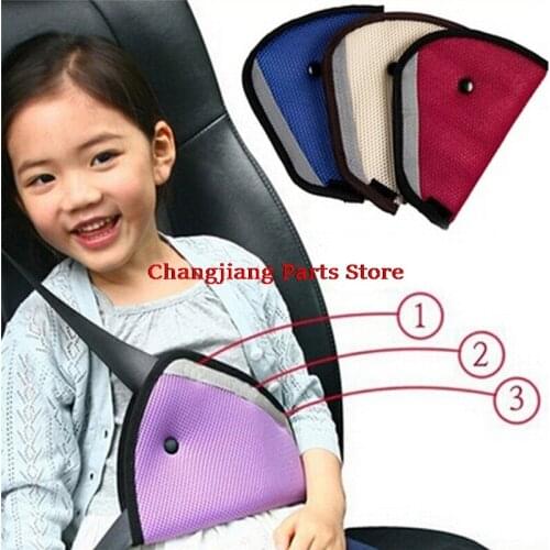1pcs Triangle Car Belt Safety Protector Adjuster Seat Cover Shoulder Harness Strap Adjust for Child Baby Kids