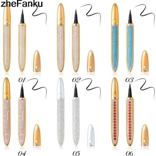 1Pc Magic Lashes Self-adhesive Liquid Eyeliner Pen Glue-free Magnetic-free Makeup Eyelashes Tools Waterproof Eye Liner Pencil