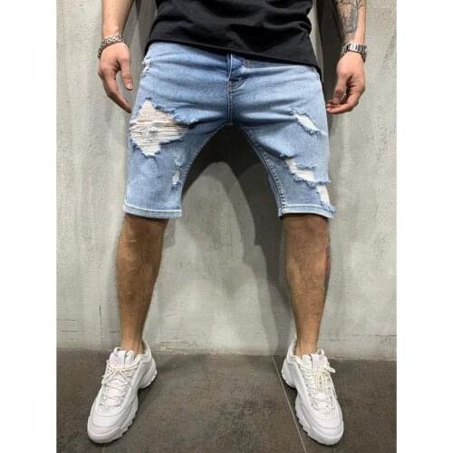 2021 hope to sell European and American white tight denim trousers solid color fashion mens trousers