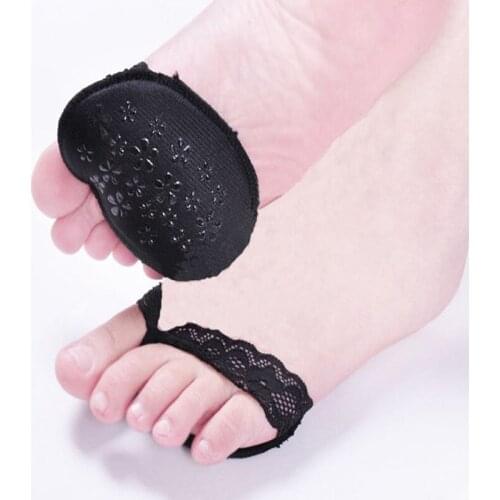 3 pairs Ren style invisible lace sponge absorbent insole forefoot pad high-heeled shoe sandals cushion foot pain insert