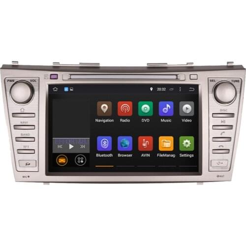 Android 9.0 Car radio player with DVD 2 Din 1024*600 8 core Car GPS Navigation for Toyota Camry 2006 2007 2008 2009 2010 2011