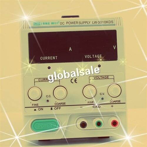 FREE SHIPPING LW3010 Adjustable Regulated DC Power Supply Output 30V 10A Variable Dual Display