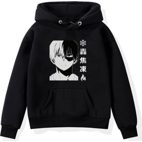 Boku No Hero Academia Hooded Hoodies Boys Girls Sweatshirts Tops Tee Shirt Anime Print Hoodie Kids Sweatshirt Children Clothes