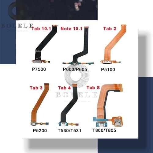 For Samsung Galaxy Tab 2 3 4 S c P600 P5100 T800 T801 P5200 T530 N8000 USB Charging Dock Port Connector Charge Board Flex Cable