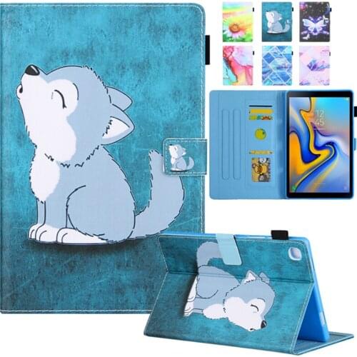 For Samsung Galaxy Tab A 10 1 2019 Case Wolf Marble SM-T515 Cover Capa Funda Tablet For Samsung Tab A 10.1 2019 SM T510 SM-T510