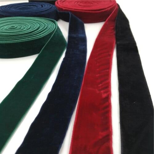 25mm Double Face Nylon Velvet Ribbon Wedding Party Decoration Handmade Gift Wrapping Hair Bowknot DIY Christmas 1/3/5Yard