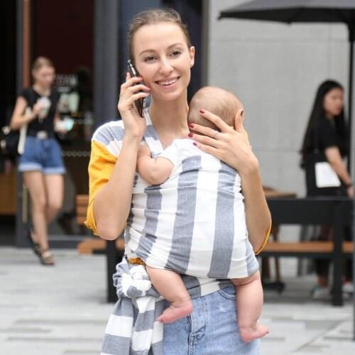 Breathable Saddle Baby Carrier Organic Cotton Ergonomic Baby Carrier 360 Kids Back Pack Stretchy Ring Baby Wrap Sling Backpack