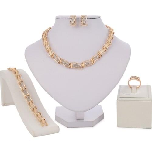 Fani Fashion African Beads Jewelry Set Brand Dubai Gold designer Jewelry Sets Wholesale Nigerian Wedding Bridal Jewelry set