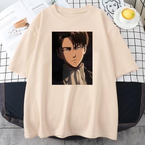 Attack On Titan Cool Printing Womens T Shirt 2021 Summer Casual Tees Hip Hop Street T-Shirt Harajuku O-Neck Womens T Shirts