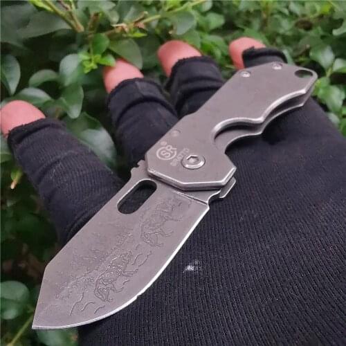 Forged Stainless Steel Pocket Knife, Folding Pocket Knife, Sharp and Durable, Casual Carry Around, Wood Picking Tool