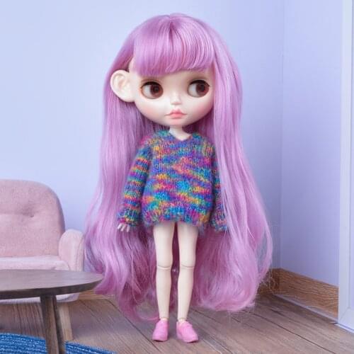Neo Blyth Doll NBL Customized Shiny Face,1/6 BJD Ball Jointed Doll Ob24 Doll Blyth for Girl, Toys for Children
