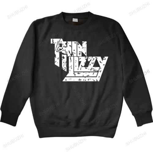 Men autumn sweatshirt black hoody 3d Heavy Metal Rock Band Thin Lizzy hoodie Men Tops Music Pop warm hoody