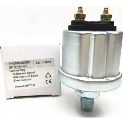 Pack of 1 Mechanical Oil Pressure Sensor M10x1 NPT1/8 for Auto Gauges Sensors Measuring Range 0-5 Bar / 0-10 Bar Pressure Sender