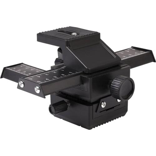 Macro Focusing Rail Slider Close-Up Shooting Tripod Head quick realease plate for DSLR Cameras